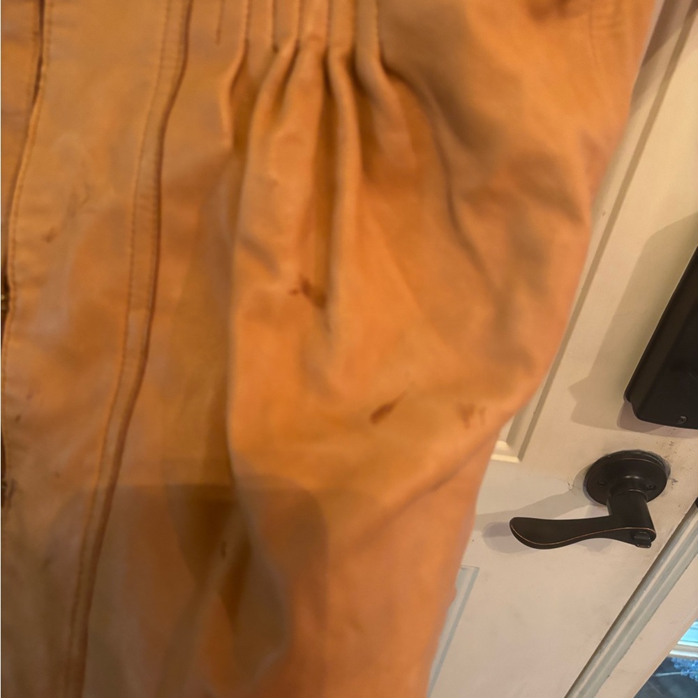 Vintage GAP Women's Brown Short Sleeve Leather Jacket - Picture 4 of 7